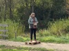 Indvielse af lys i Endrup Naturpark - Susanne Dyreborg holder tale